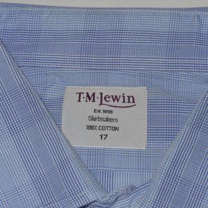 T M Lewin multi color plaids men's shirt